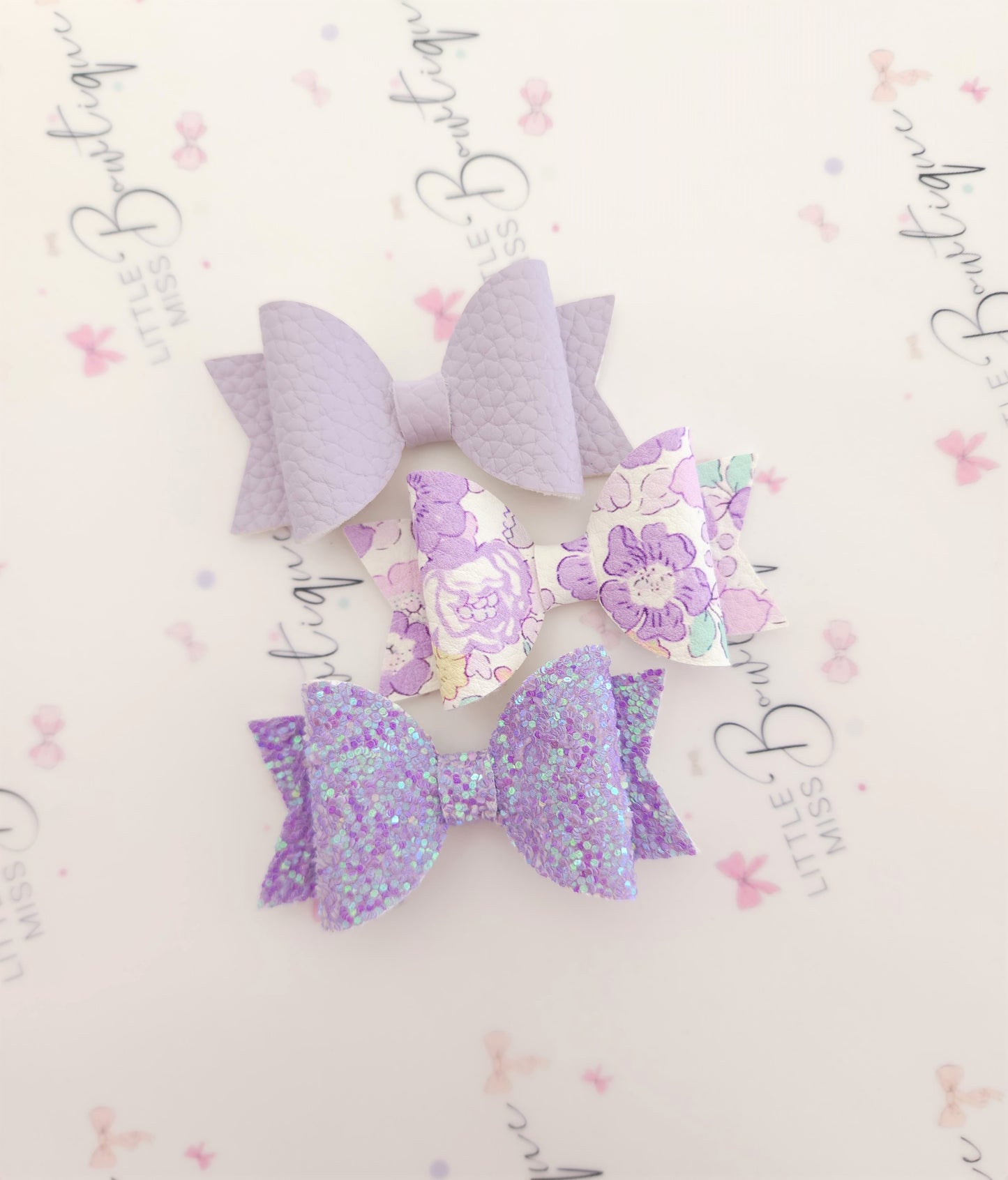 Purple Floral Trio