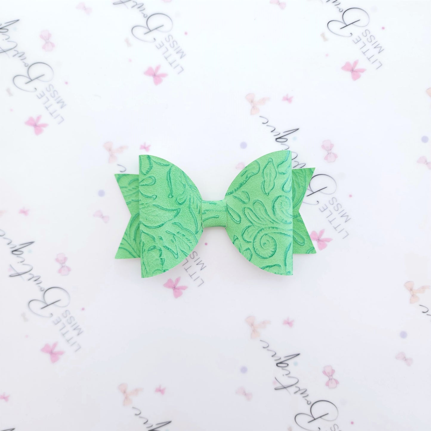 Green Embossed Duo