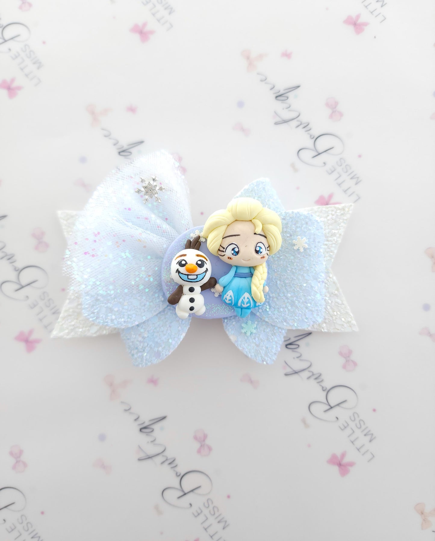 Elsa/Olaf Frozen Bow