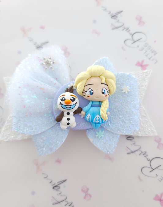 Elsa/Olaf Frozen Bow