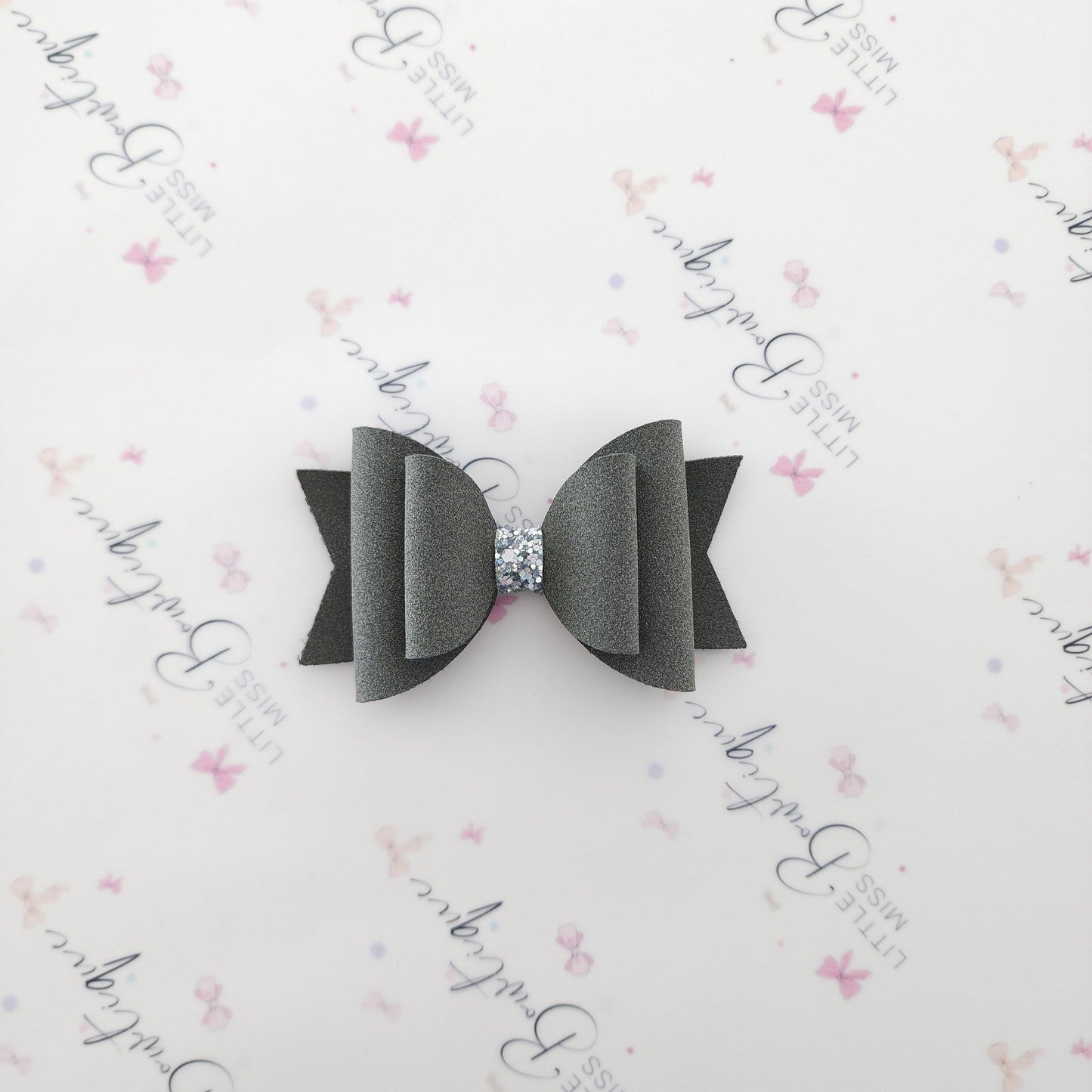 Storm Suede Double Bow