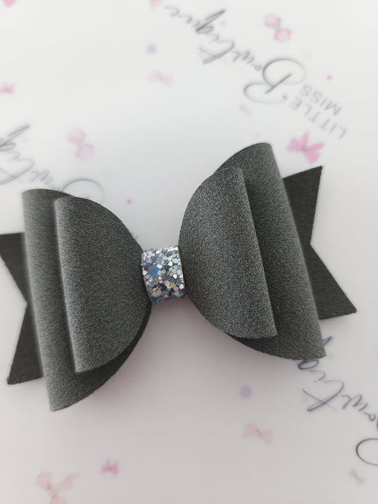 Storm Suede Double Bow