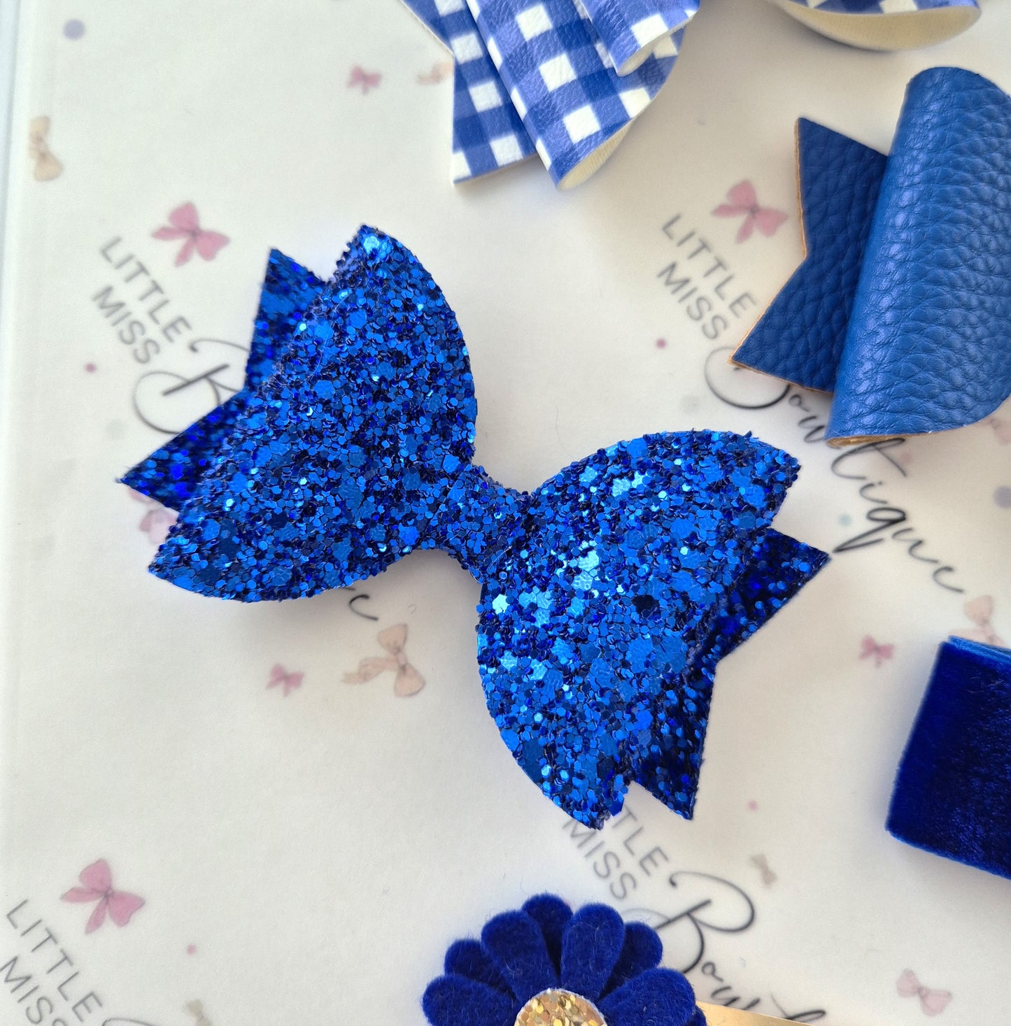 Royal Blue School Bows