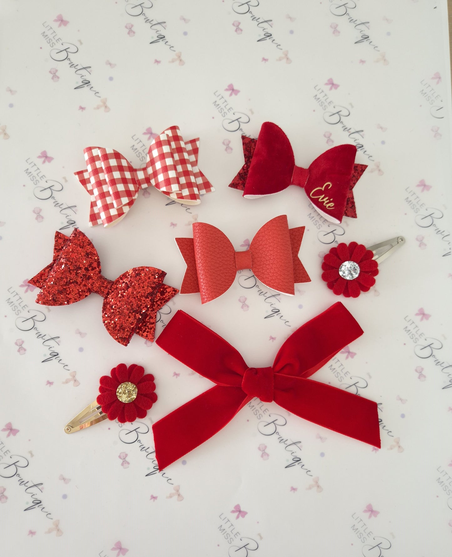 Red School Bows