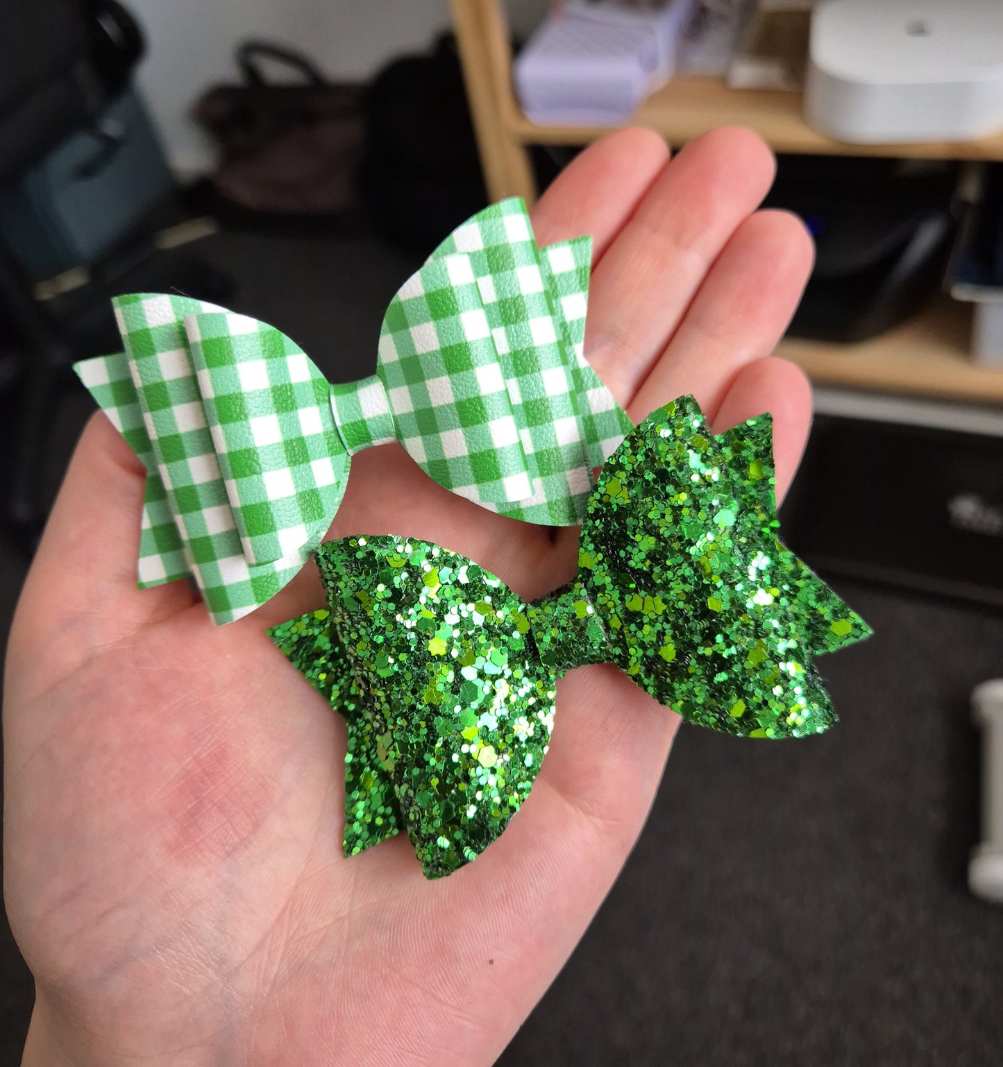 Bright Green School Bows