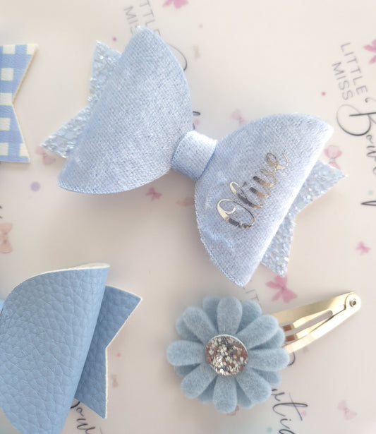 Light Blue School Bows
