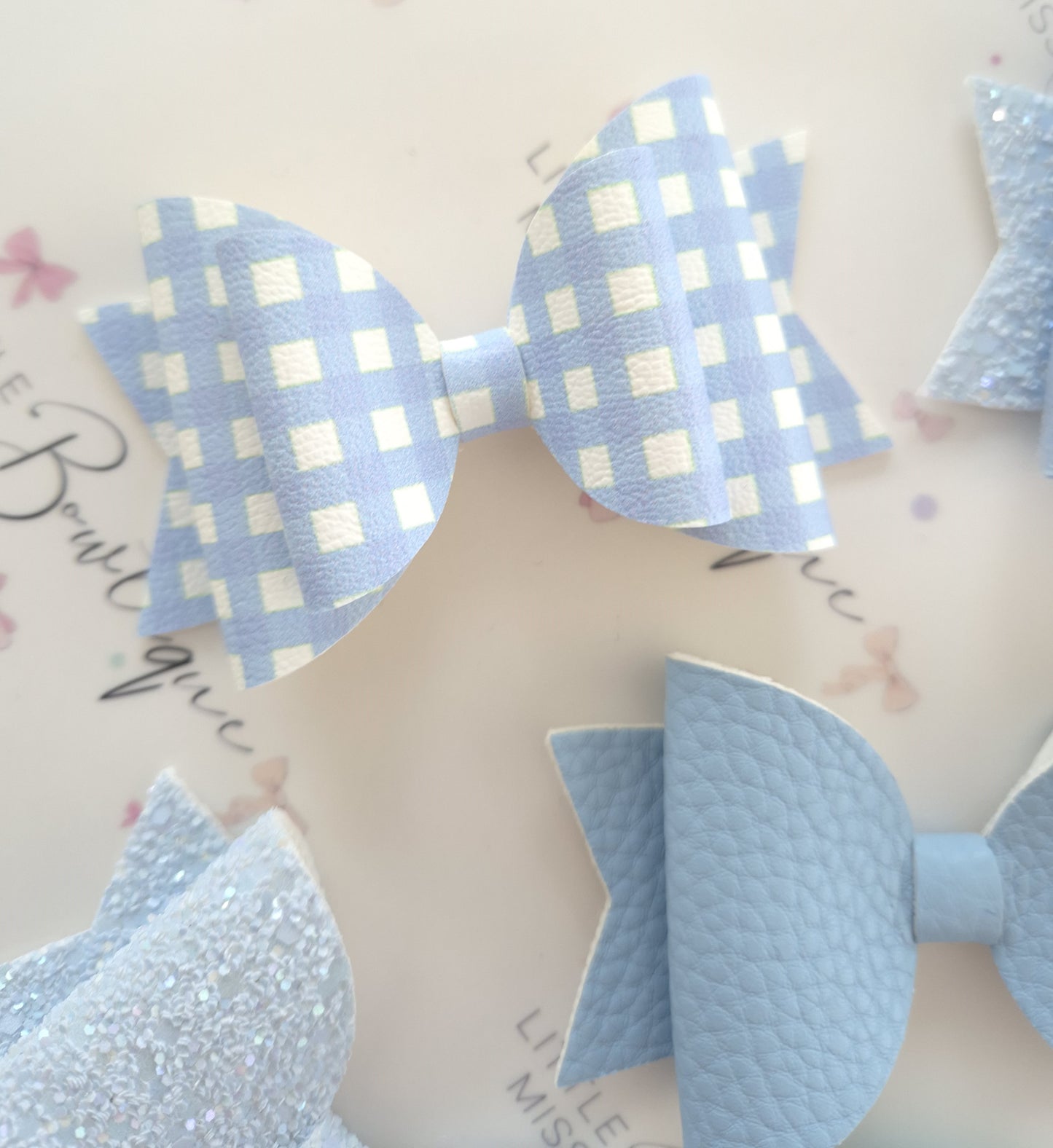 Light Blue School Bows