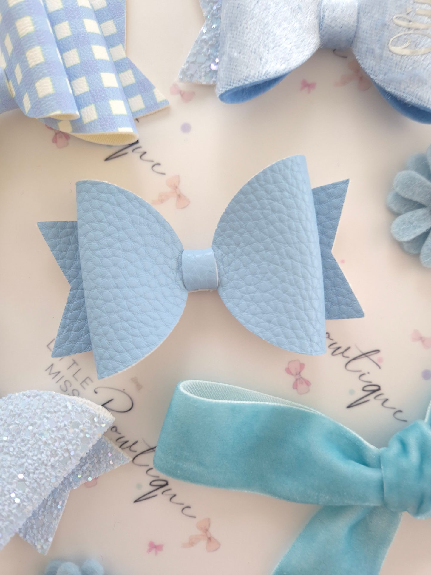 Light Blue School Bows