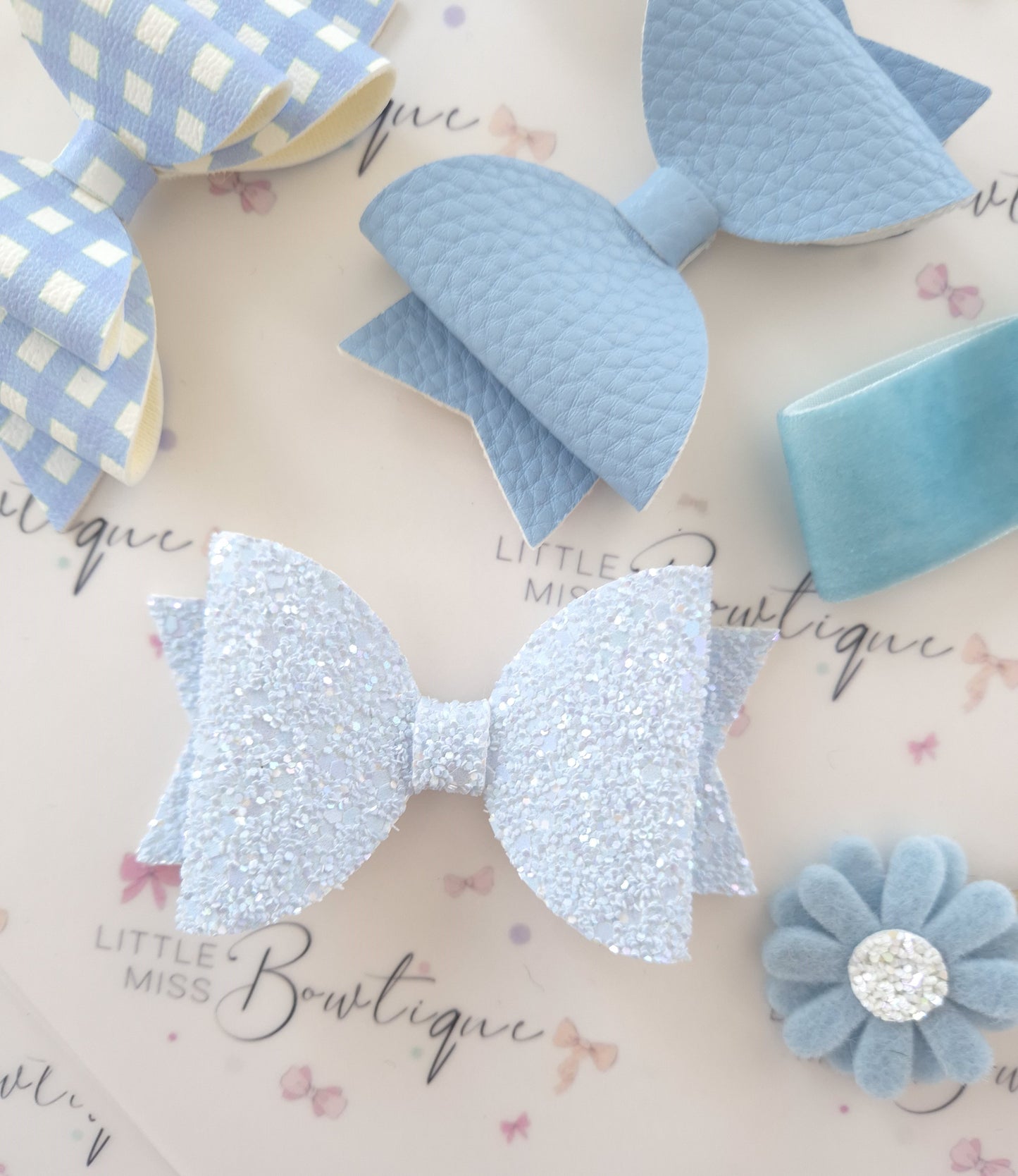Light Blue School Bows