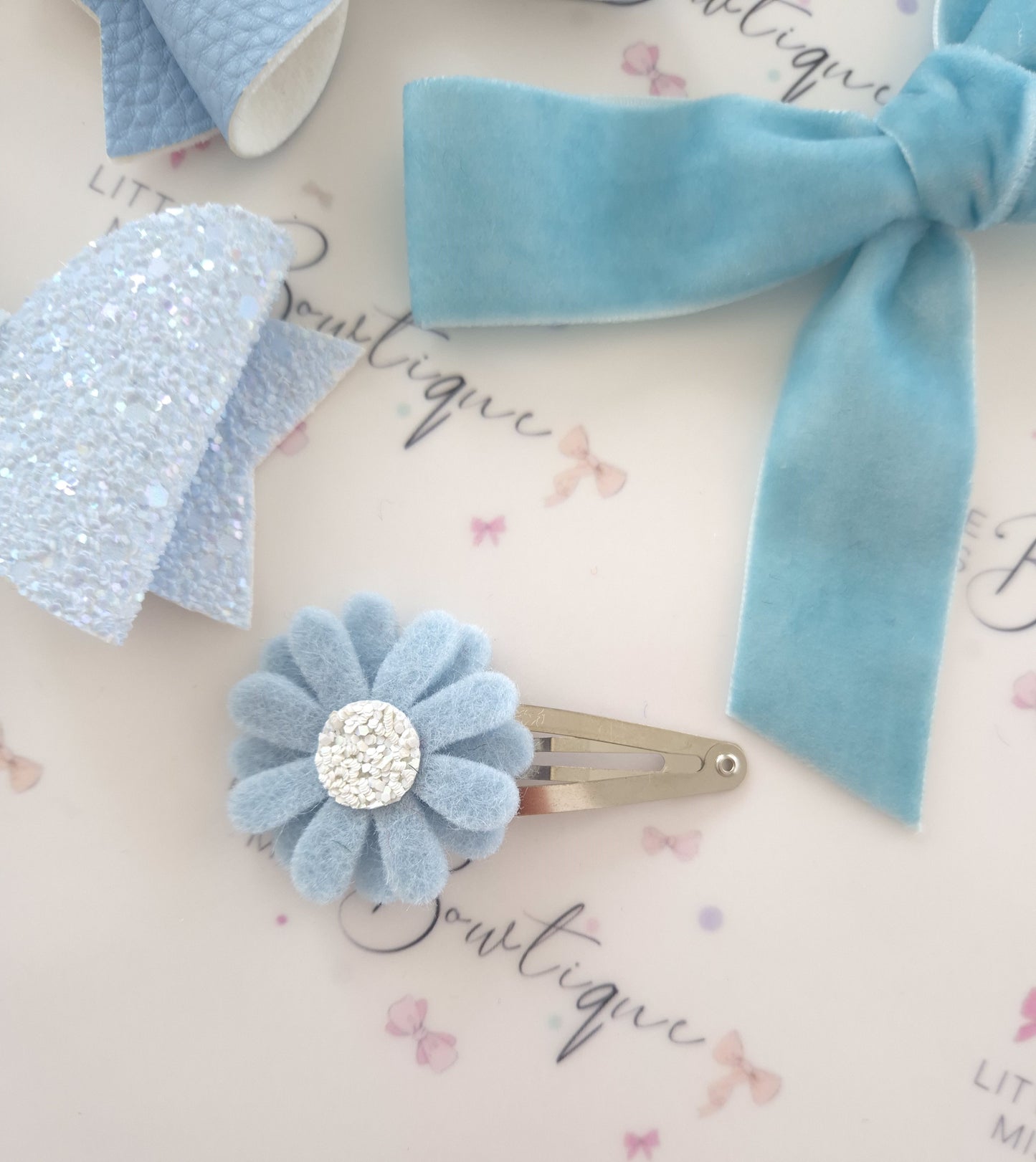 Light Blue School Bows