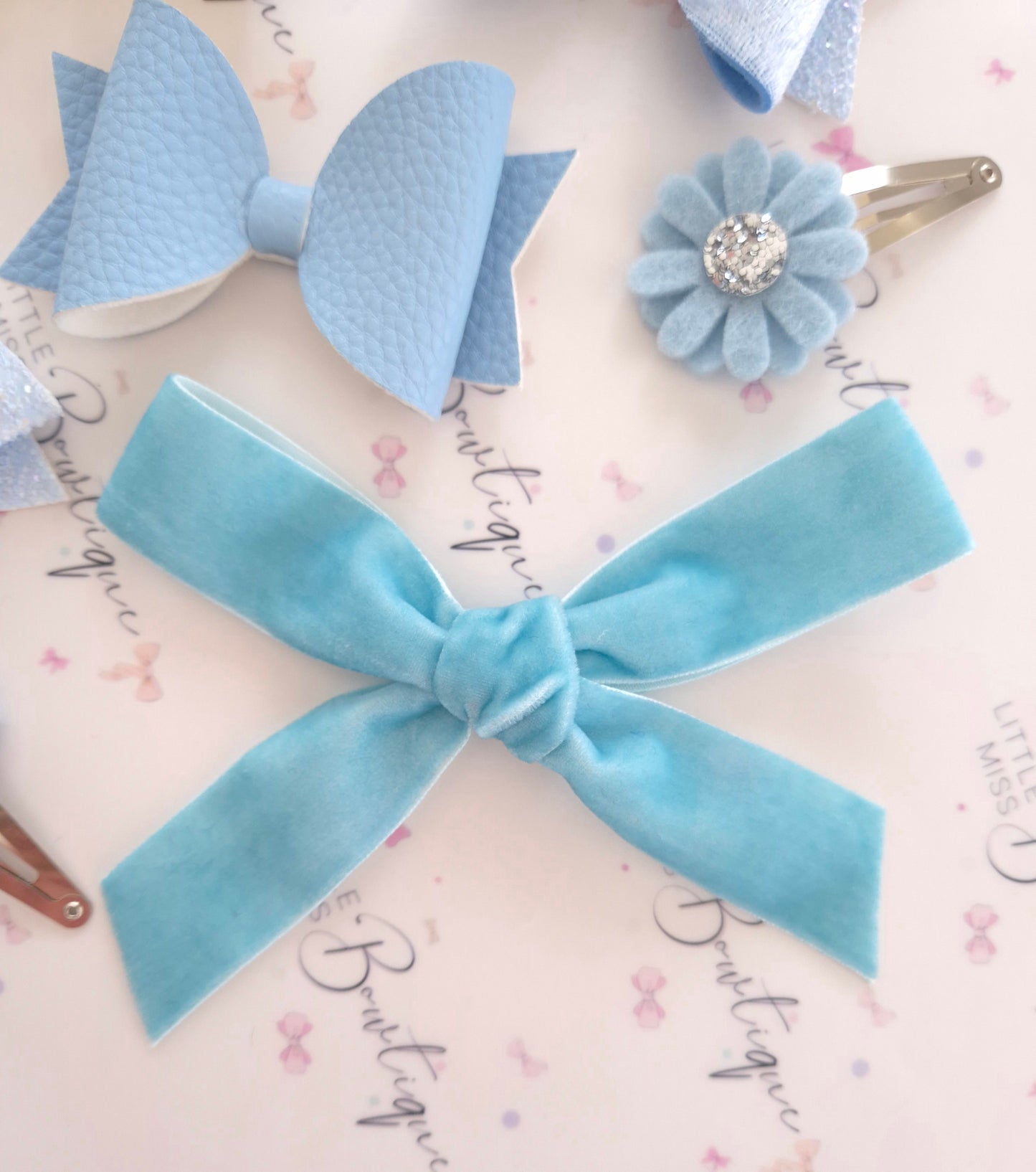 Light Blue School Bows