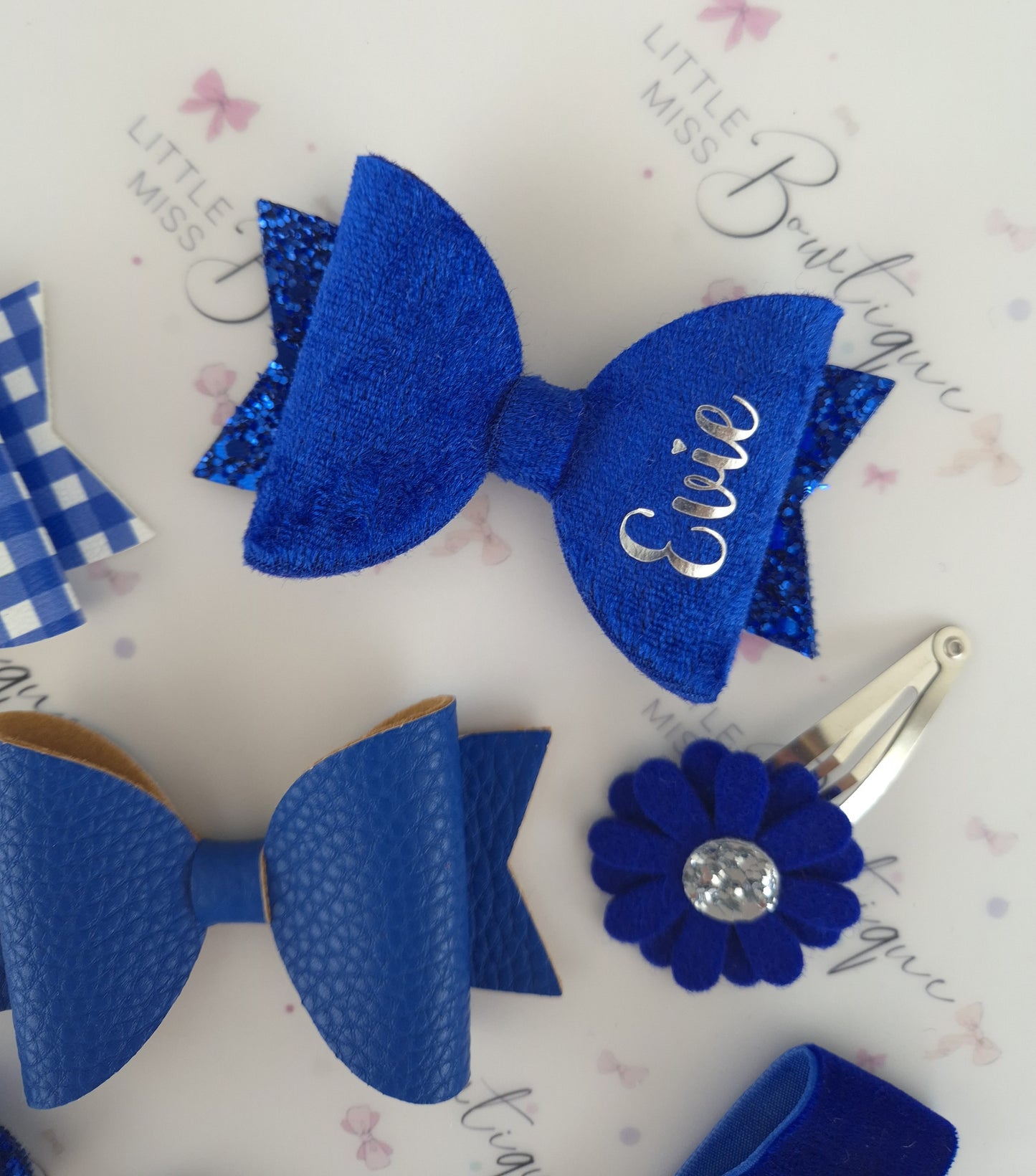 Royal Blue School Bows