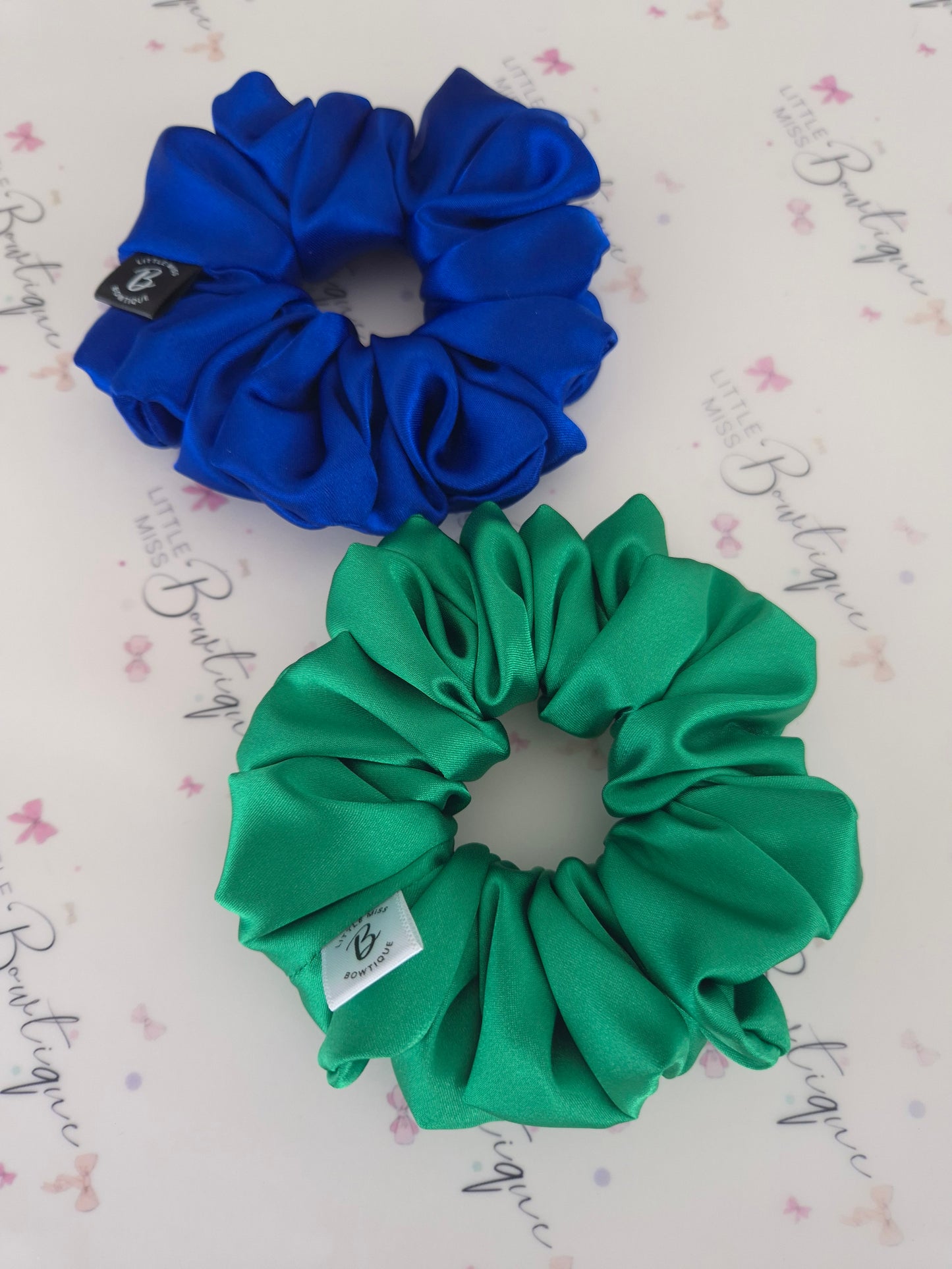 School Satin Scrunchies