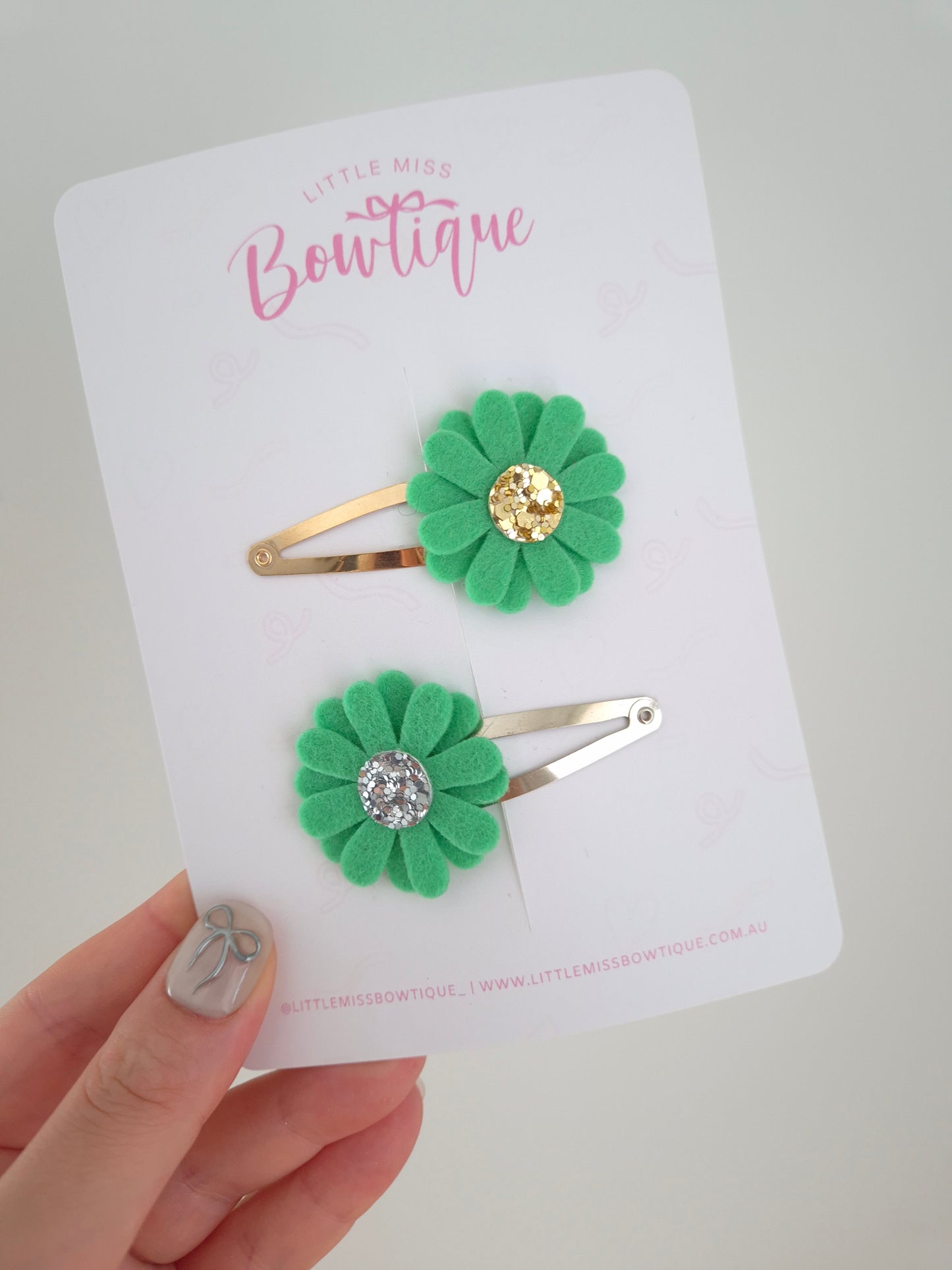 Bright Green School Bows
