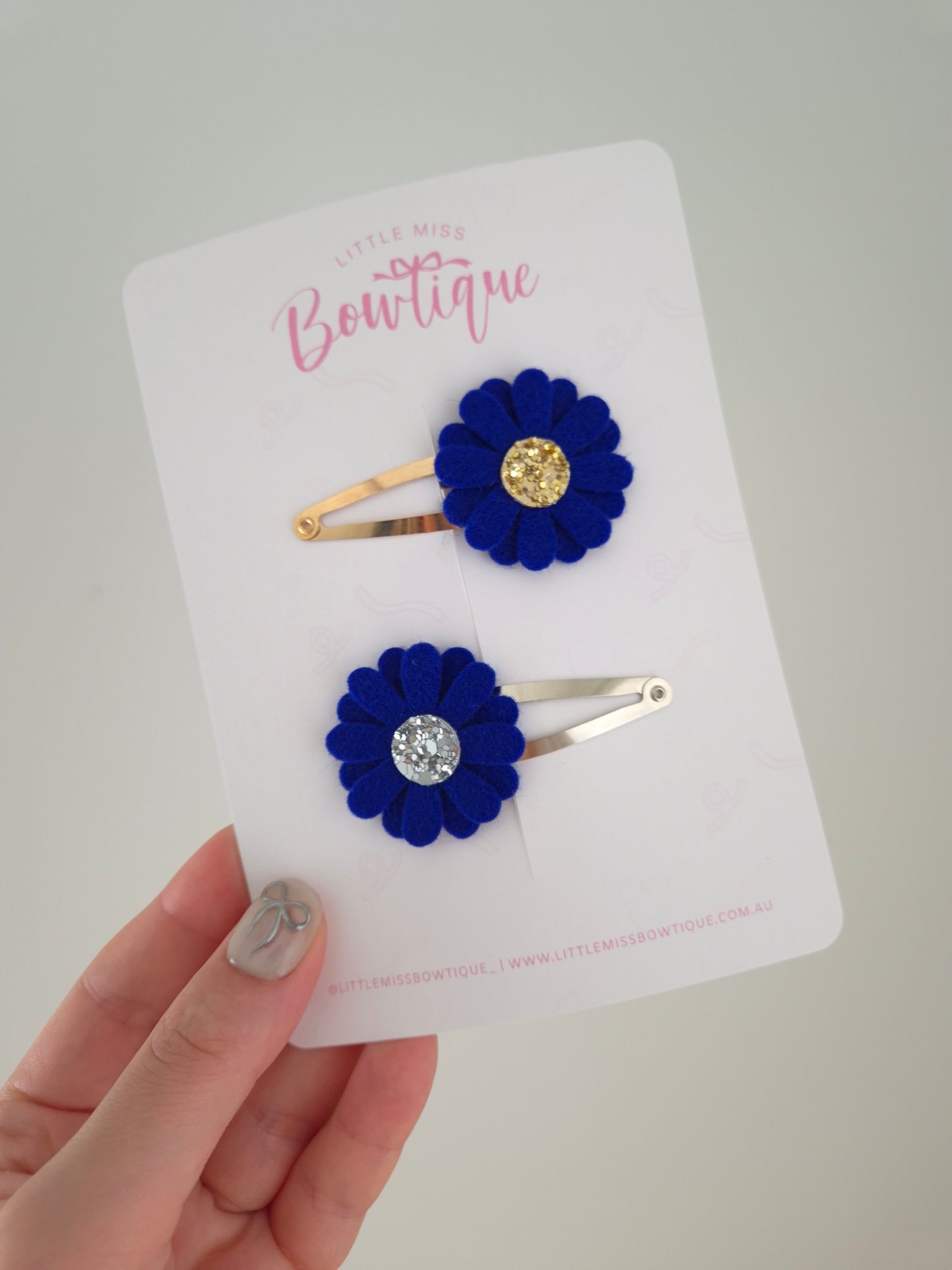 Royal Blue School Bows
