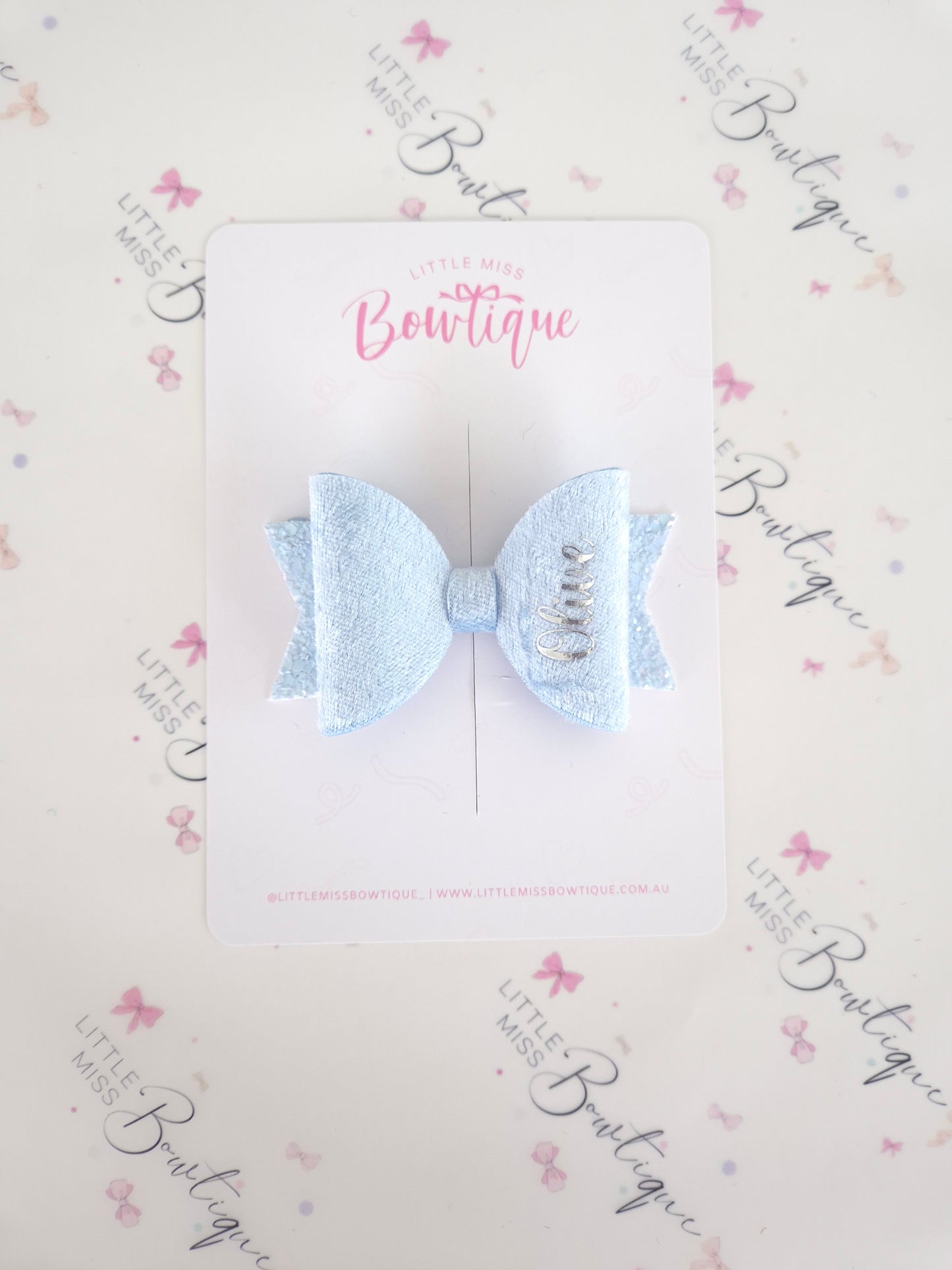 Light Blue School Bows