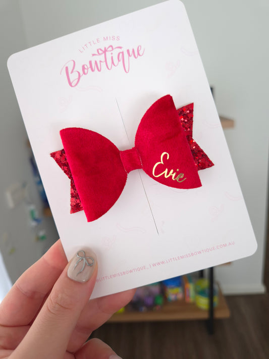 Red School Bows