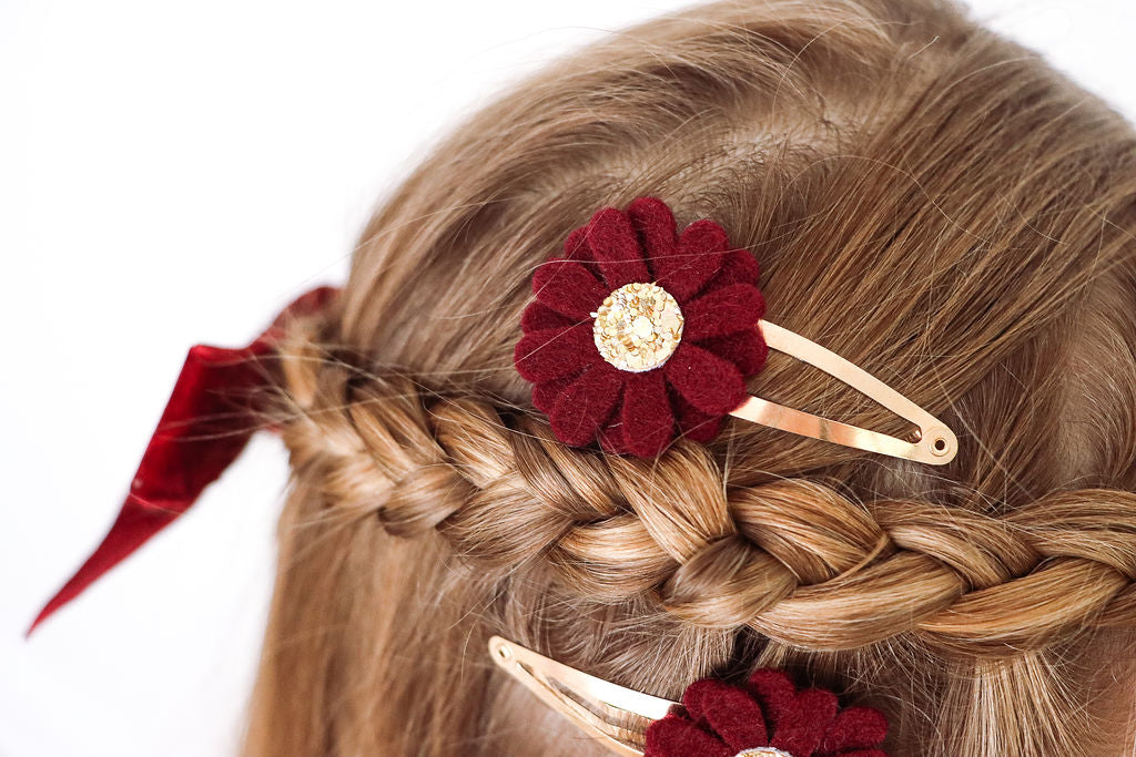 Burgundy School Bows