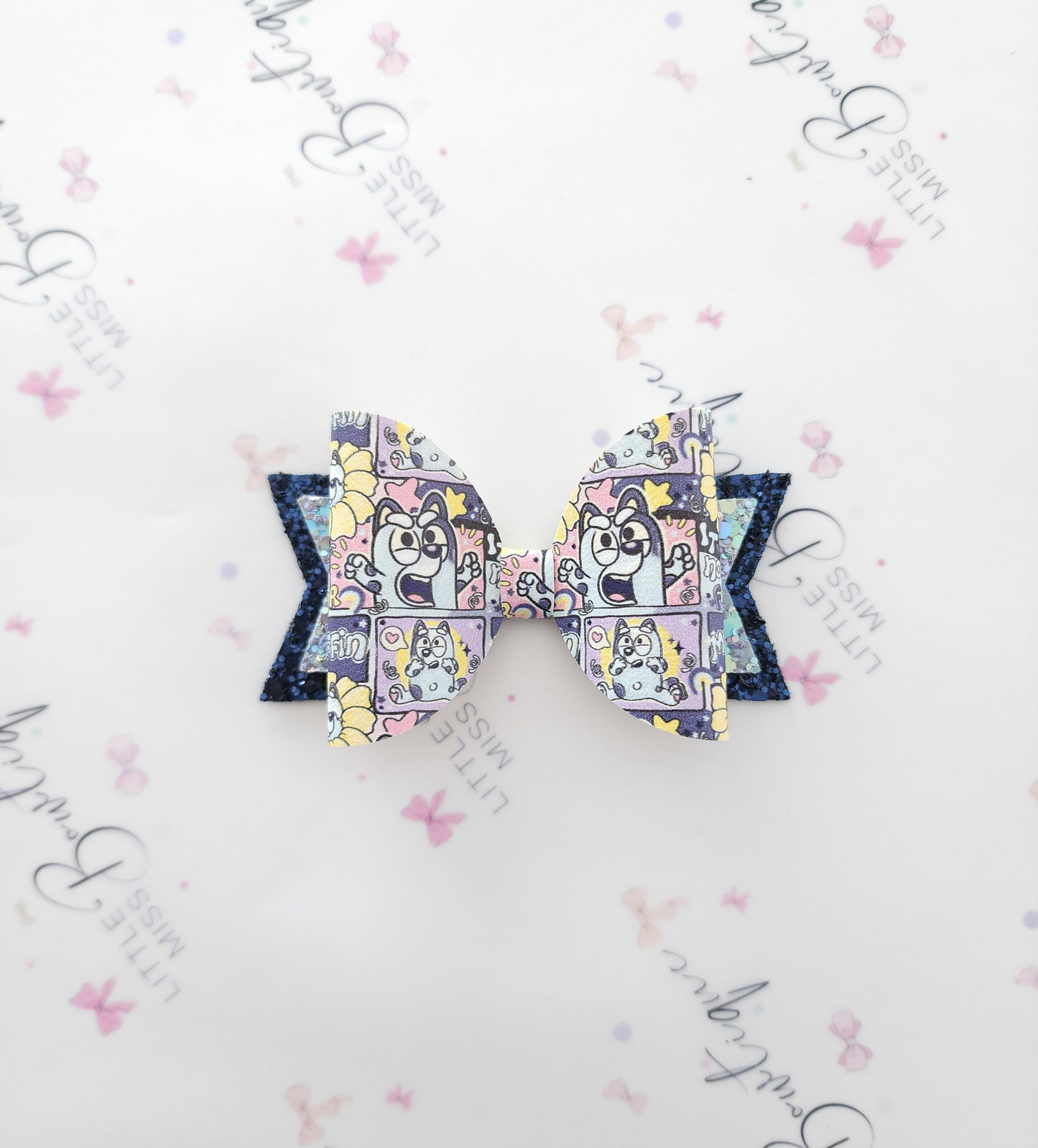 Bluey Comic Style Bows