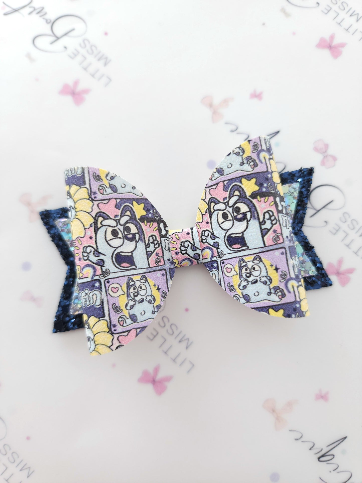 Bluey Comic Style Bows