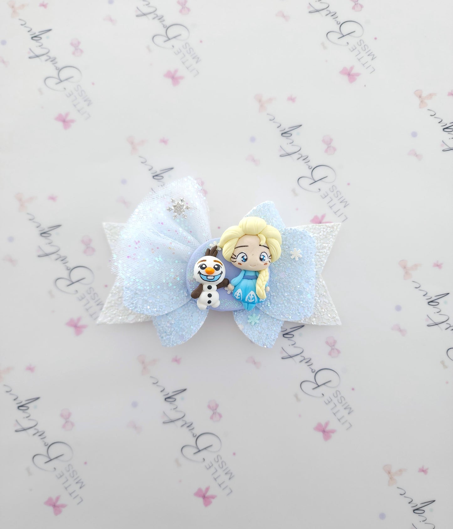 Elsa/Olaf Frozen Bow