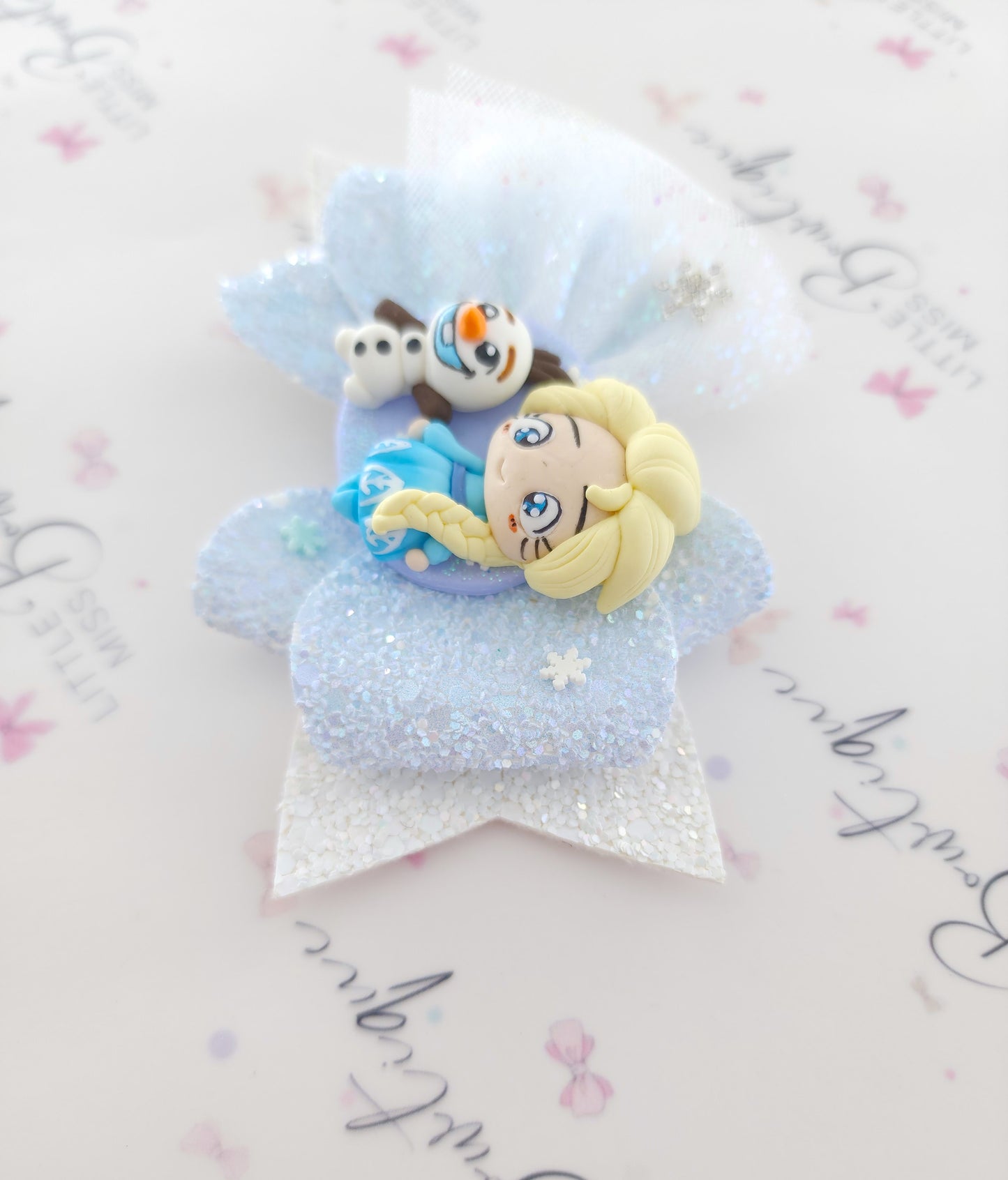Elsa/Olaf Frozen Bow