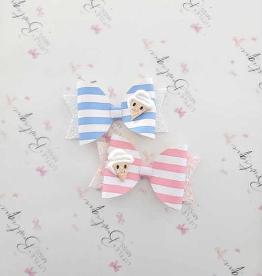 Ice Cream Parlor Bow 2 Colours)
