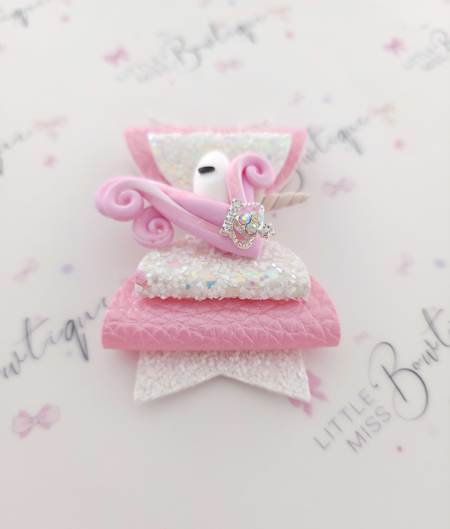 Pink Unicorn Bow