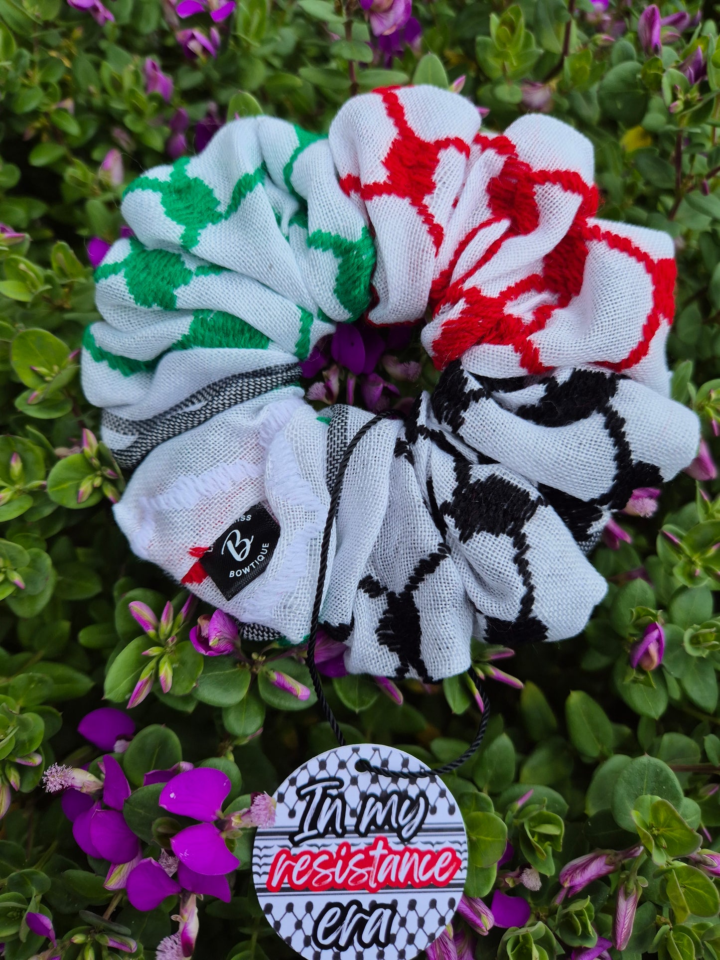 Keffiyeh Trio Coloured Scrunchies