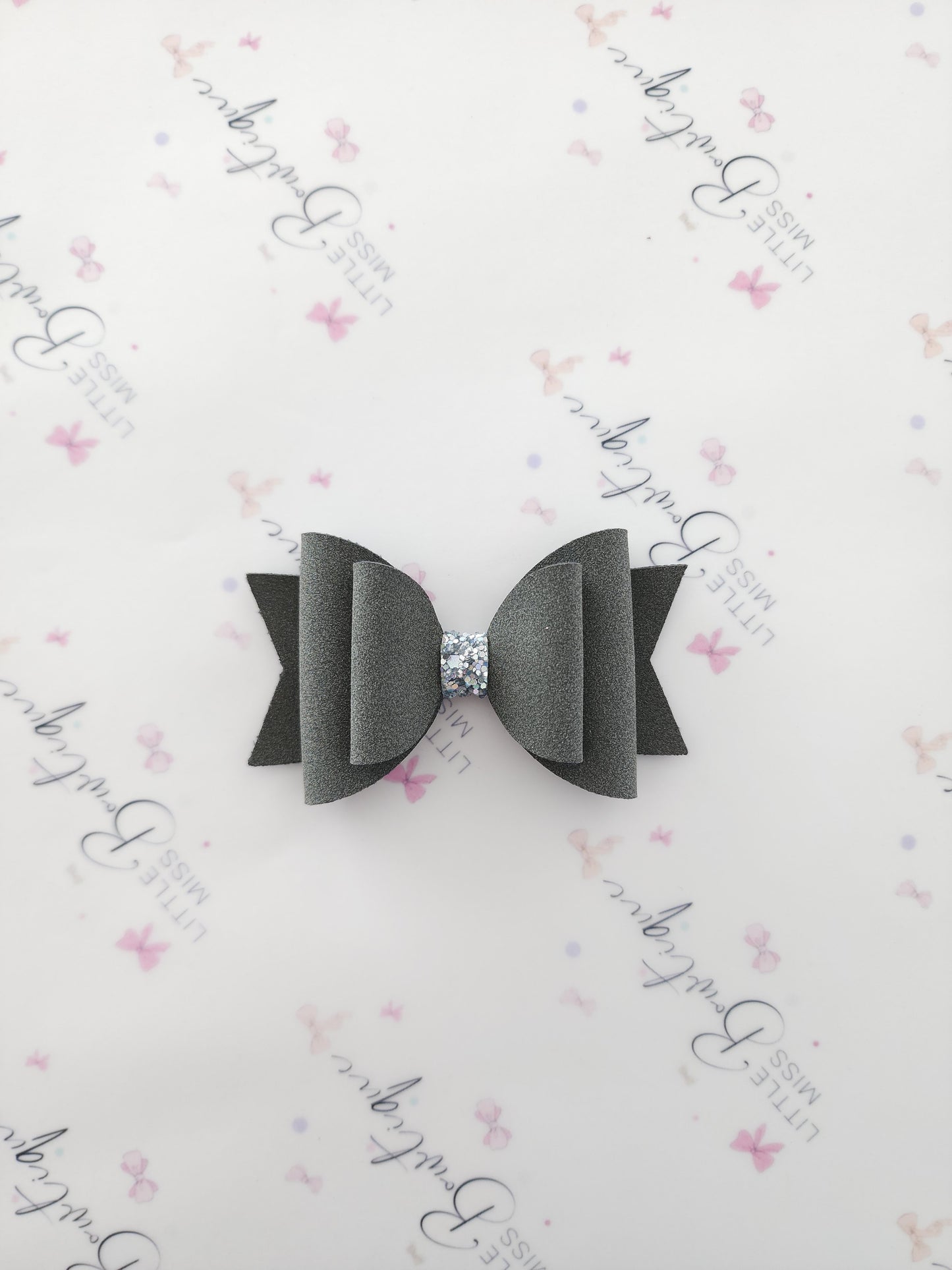 Storm Suede Double Bow