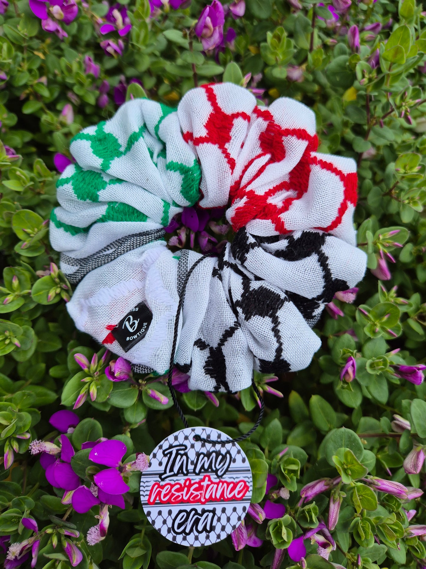 Keffiyeh Trio Coloured Scrunchies