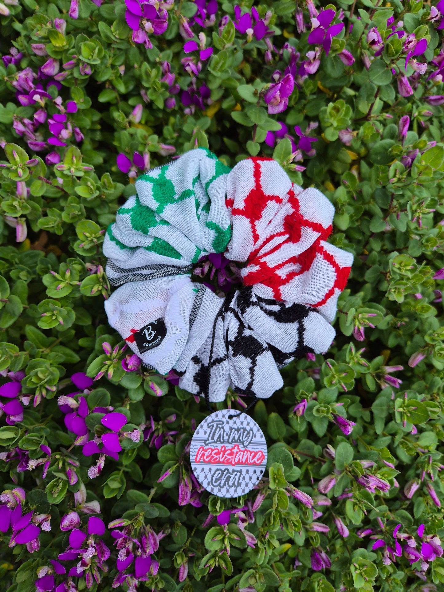 Keffiyeh Trio Coloured Scrunchies