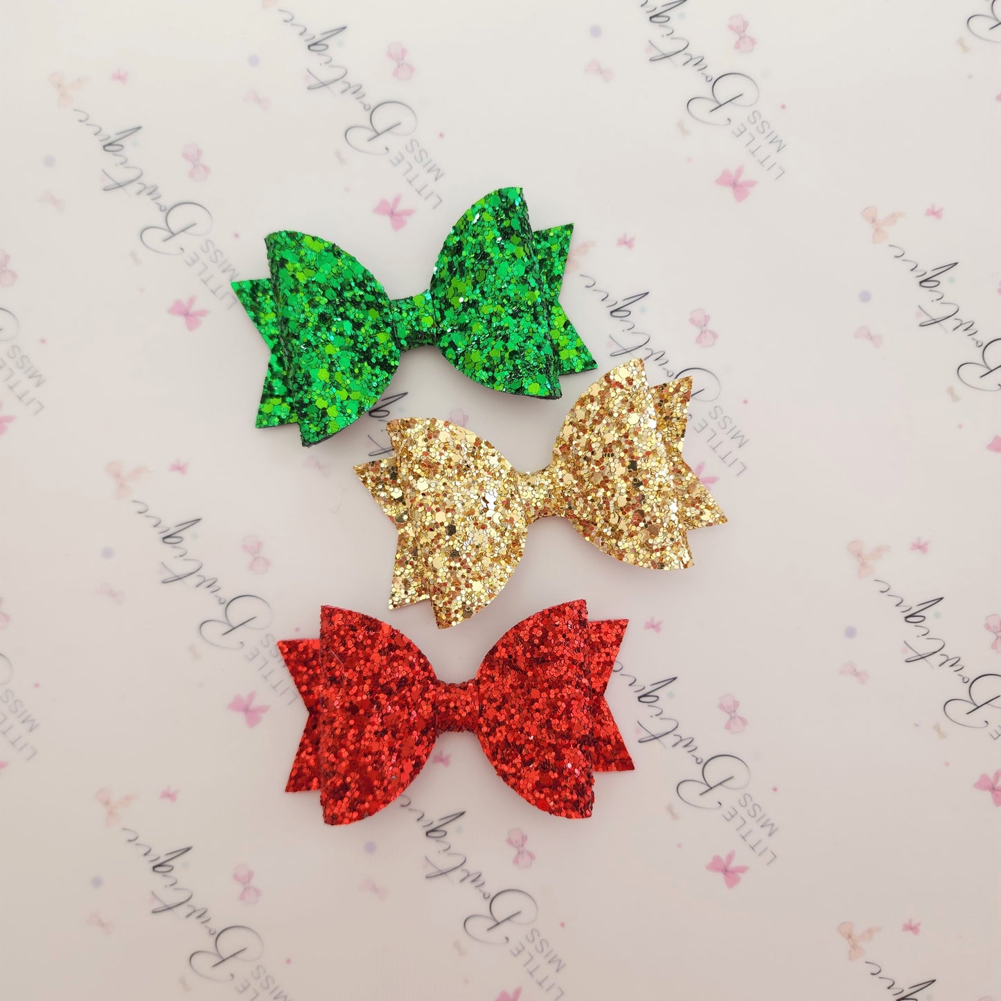 Festive Glitter Bows