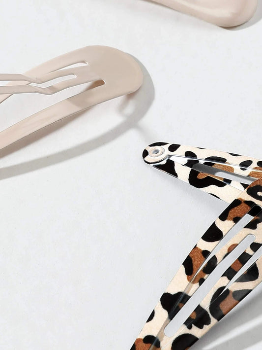 Leopard Snap Clip Sets (2 colours)