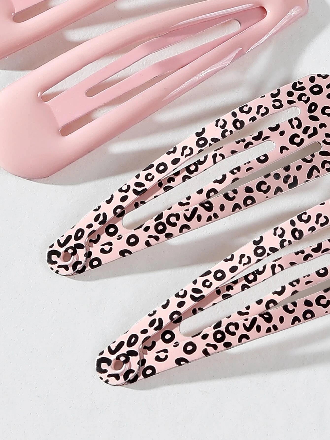 Leopard Snap Clip Sets (2 colours)