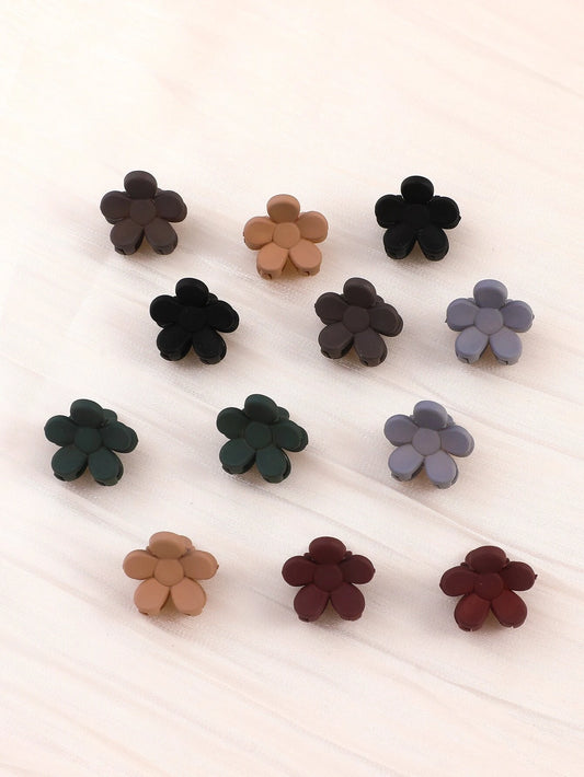 Dark Flower Claw Clips 12pk