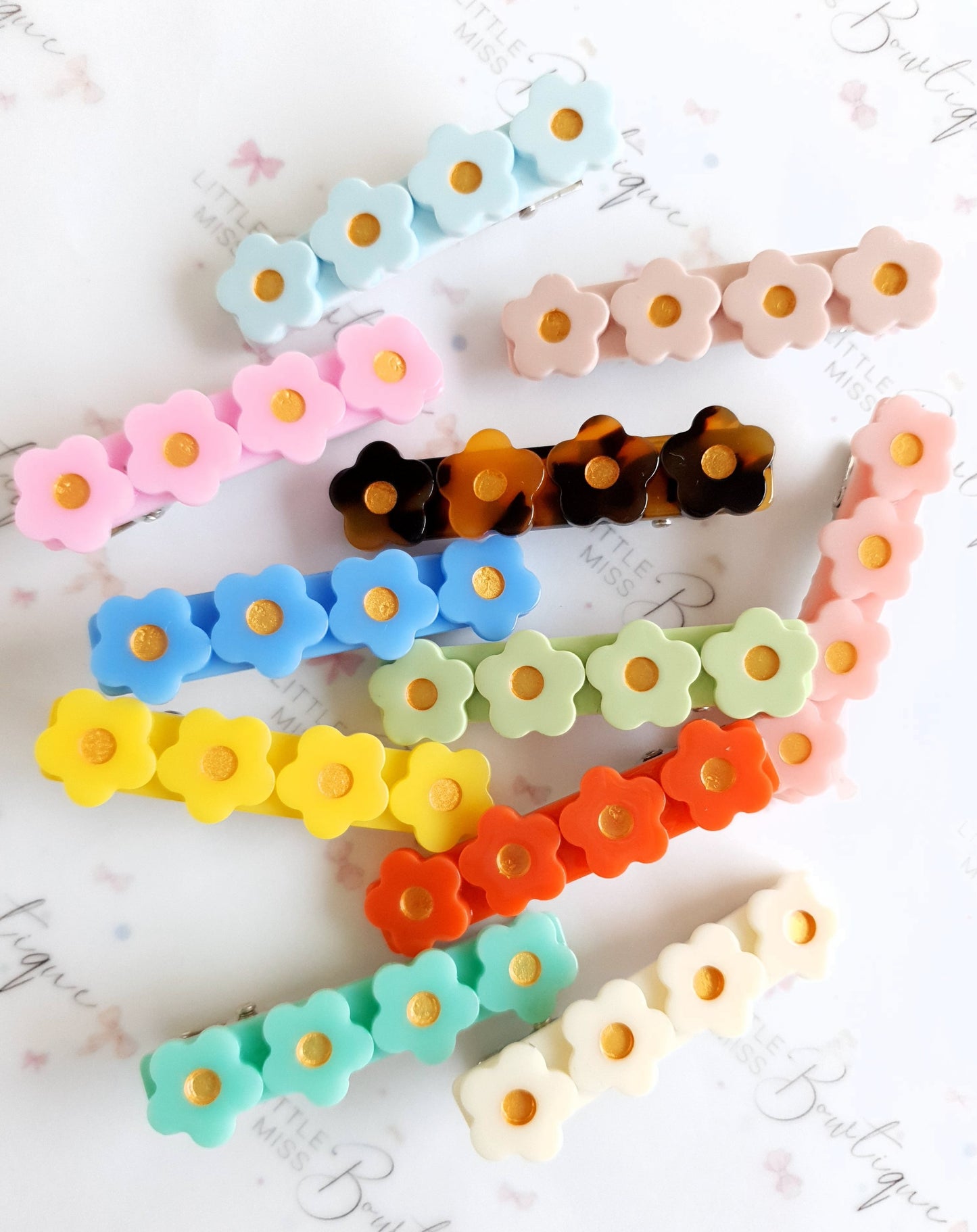 Daisy Fringe Clips (18 Colours)