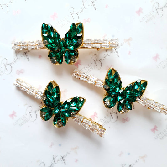 Butterfly Rhinestone Luxe Hair Clip