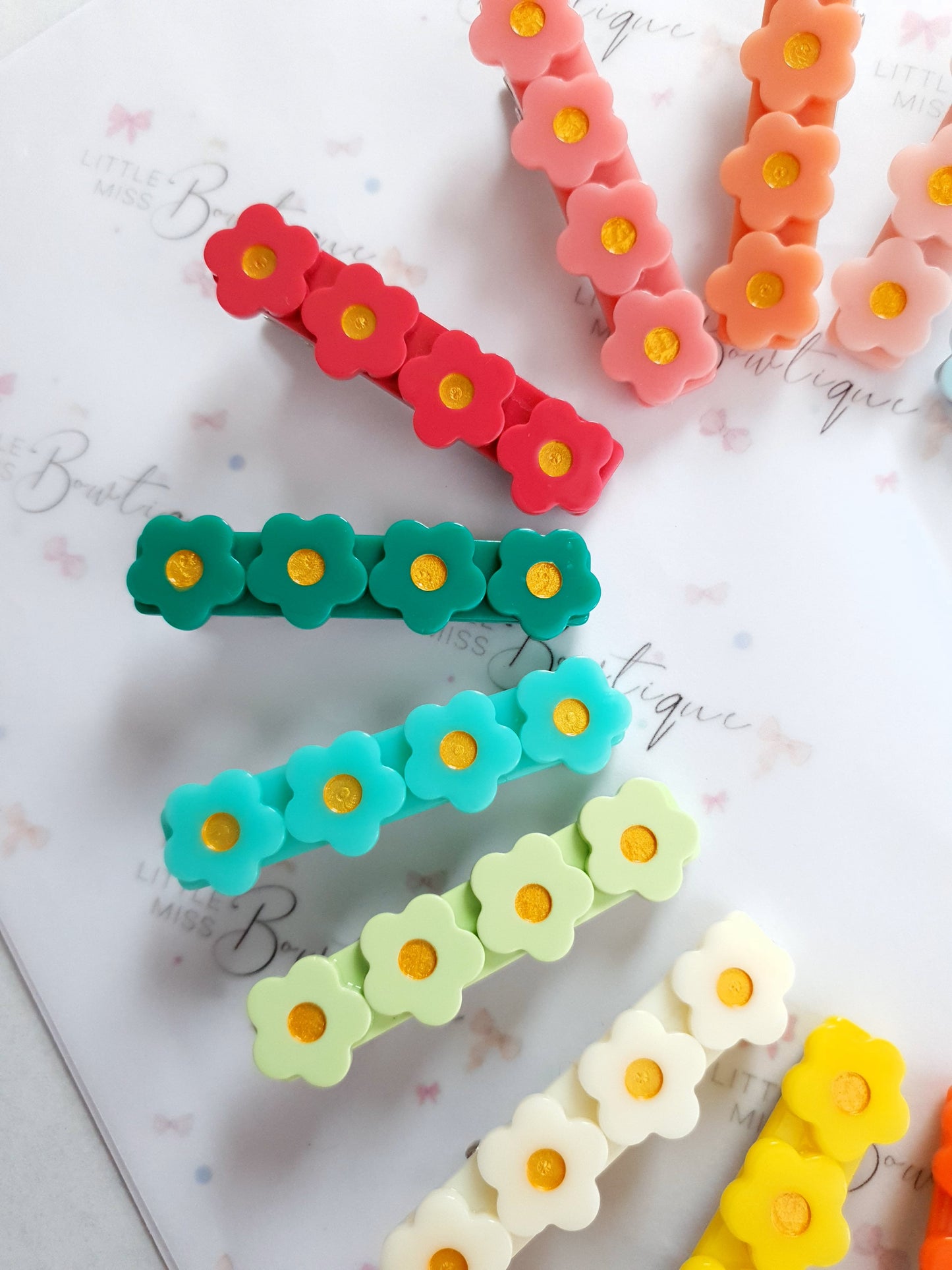 Daisy Fringe Clips (18 Colours)