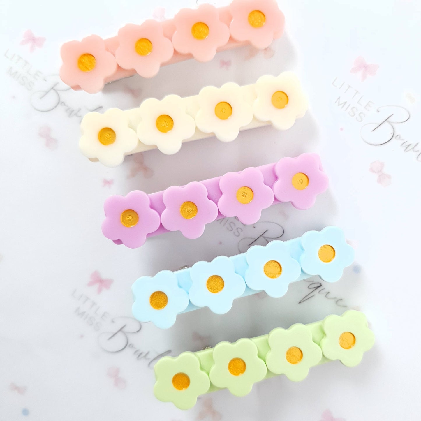 Daisy Fringe Clips (18 Colours)