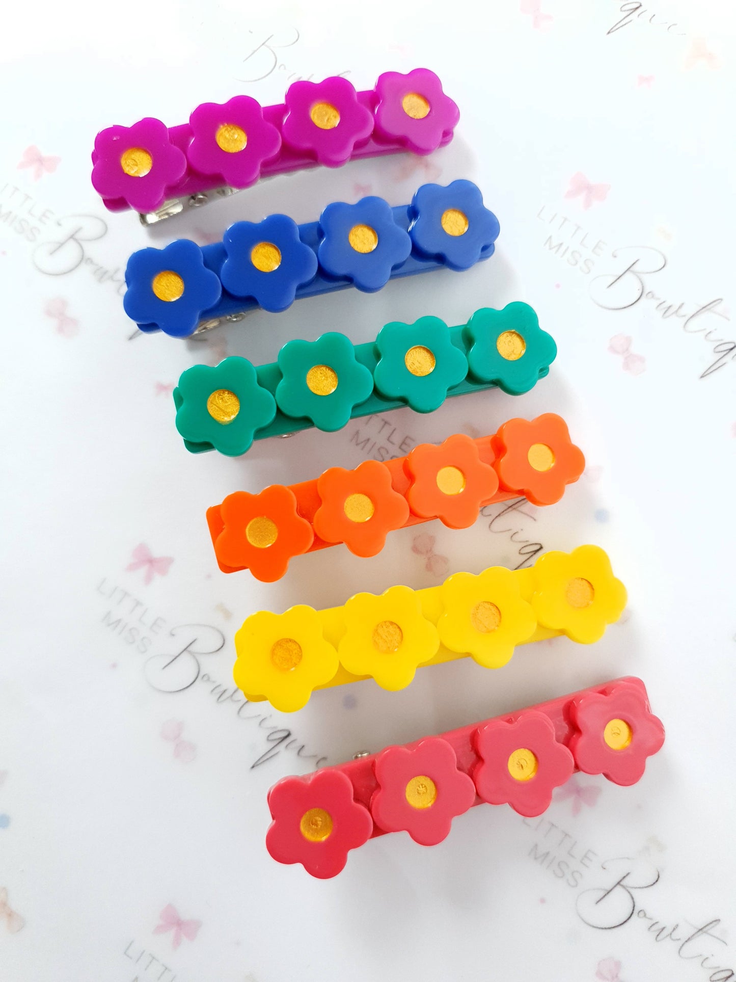 Daisy Fringe Clips (18 Colours)