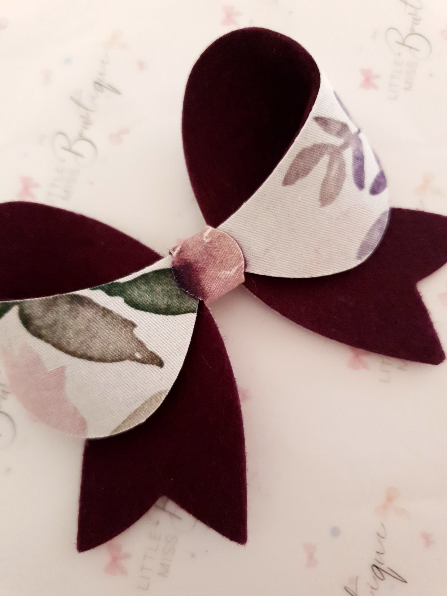 Autumn Plum Serene Bow