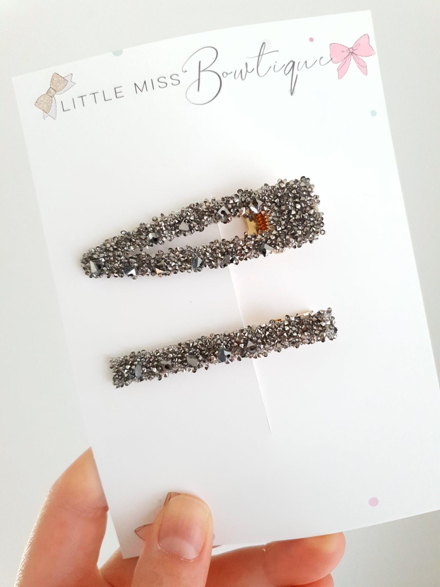 Crystal Hair Clip Sets ( 3 colours)