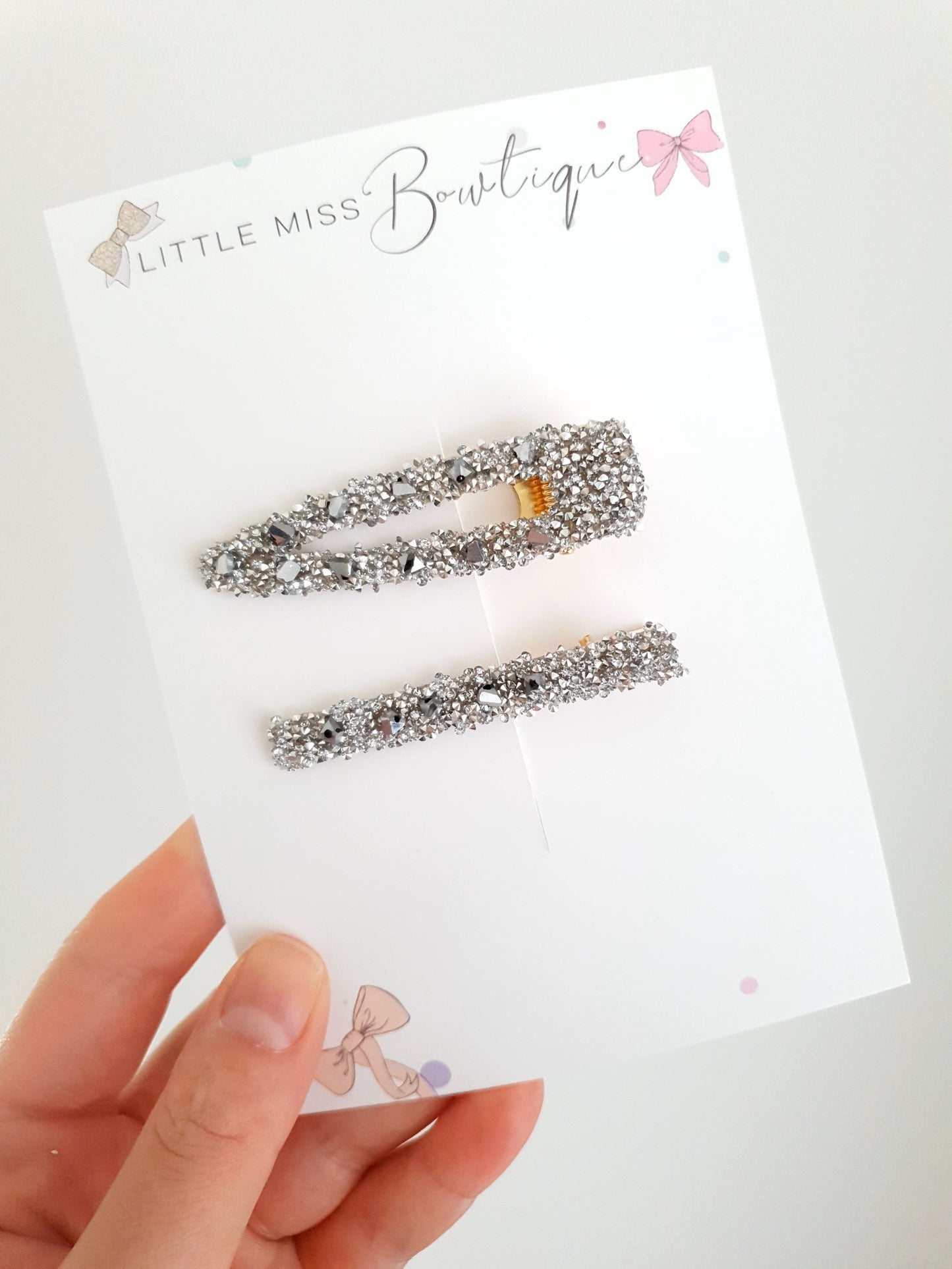 Crystal Hair Clip Sets ( 3 colours)