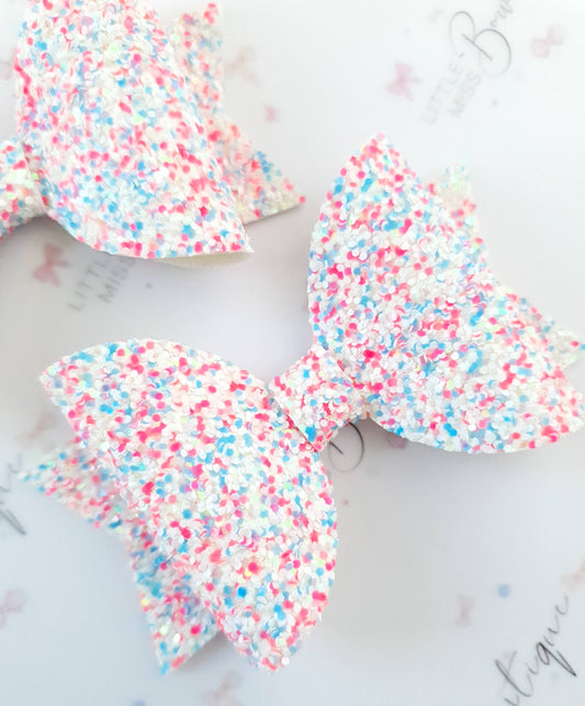 Bubble Gum Glitter Bows
