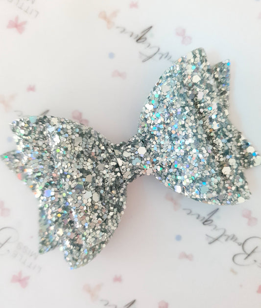 Holographic Double Glitter Bow