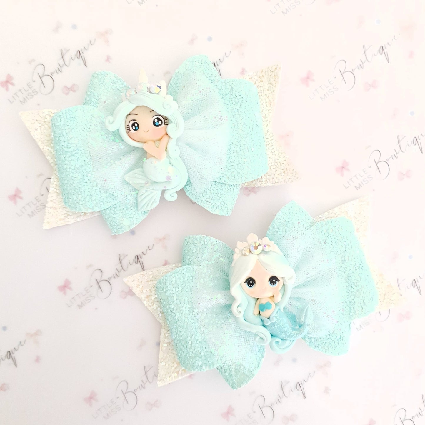 Luxe Minty Mermaid Bows (2 Styles)