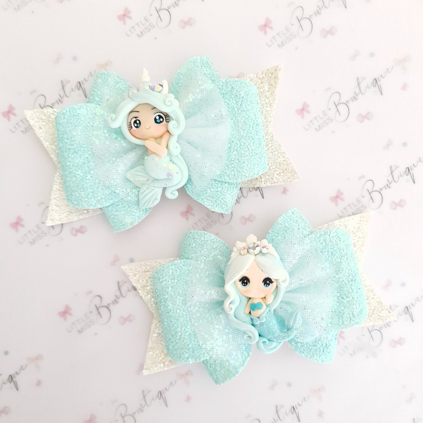 Luxe Minty Mermaid Bows (2 Styles)