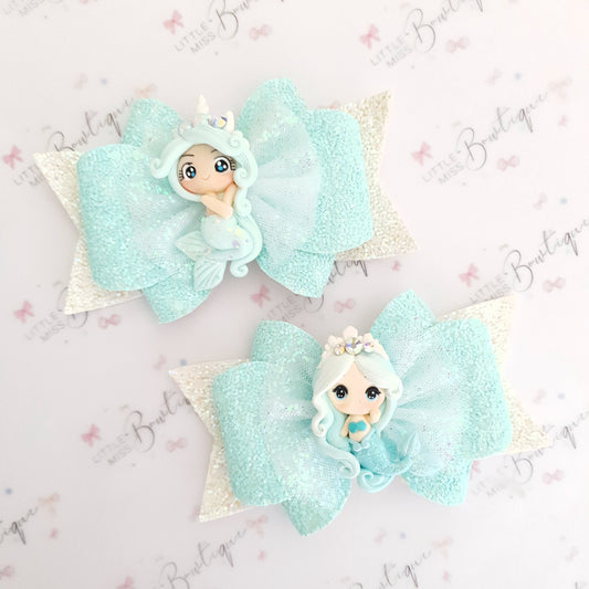 Luxe Minty Mermaid Bows (2 Styles)