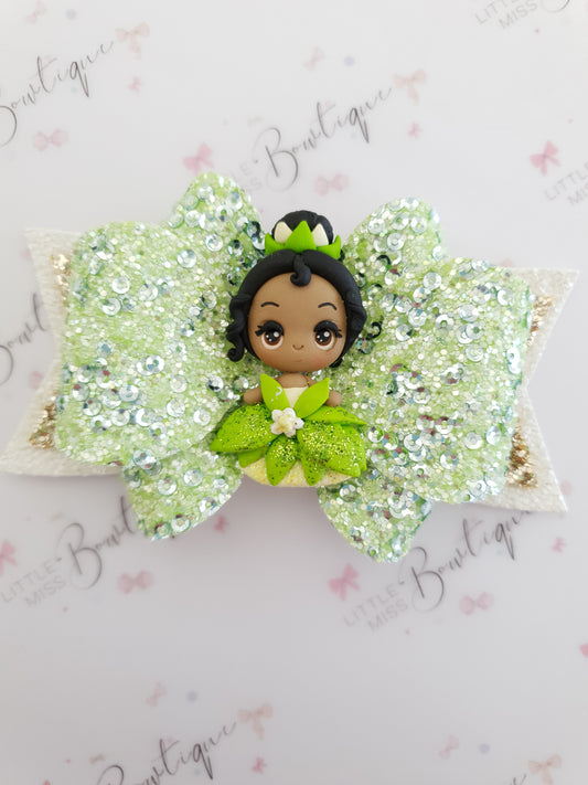 Tiana Inspired Bow
